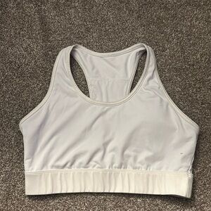 Fabletics High Impact White Sports Bra